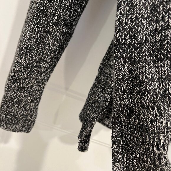 GAP Women Black and White 100% Cotton Textured Mockneck Sweater, XL - Picture 6 of 8